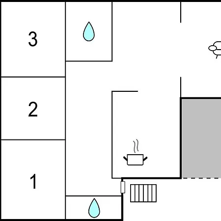 דירה Three-bedroom In
